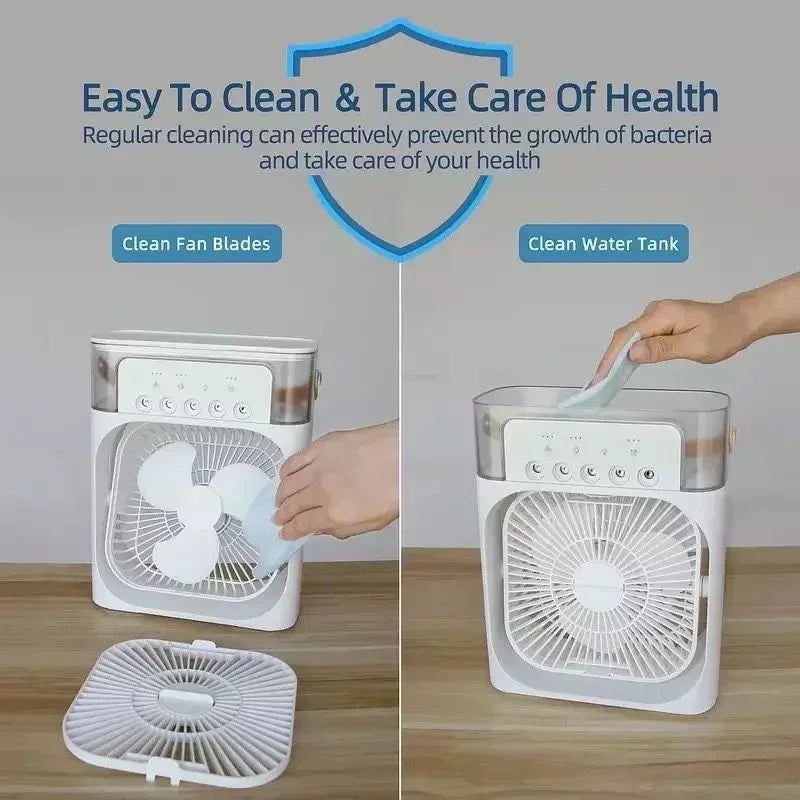 3-in-1 Mini Air Cooler | Portable Fan