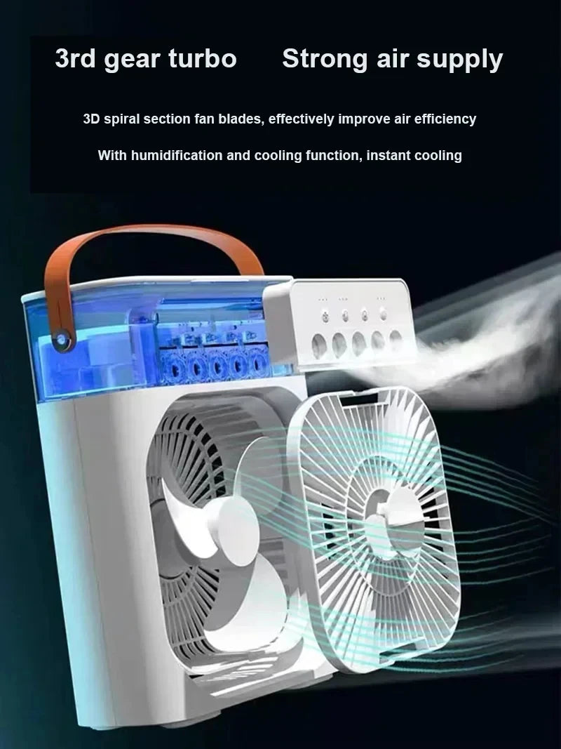 3-in-1 Mini Air Cooler | Portable Fan
